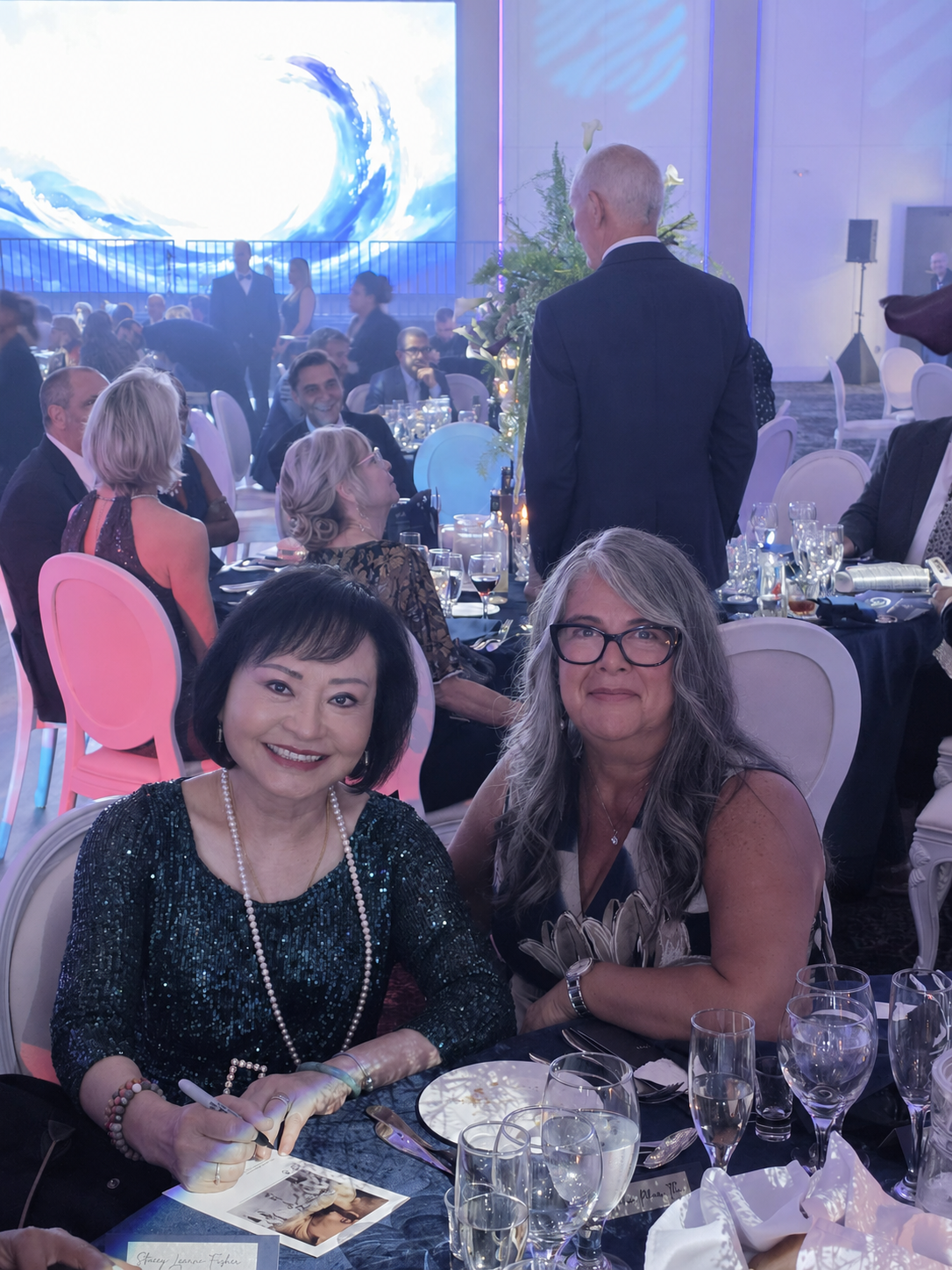 Stacey Lepine-Fisher at a community gala fundraiser.